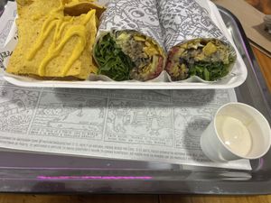 Burrito wrap  at The Plant Based Factory in Miraflores