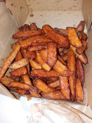Sweet potato fries at Lord of the Fries in Parramatta