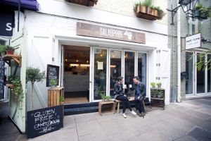 Outside SaladPride at SaladPride in London