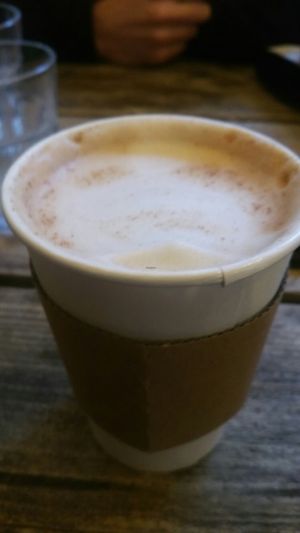 Vanilla cinnamon chai latte at SaladPride in London
