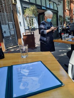 Lovely lady who was serving me at Cha-Ya in San Francisco