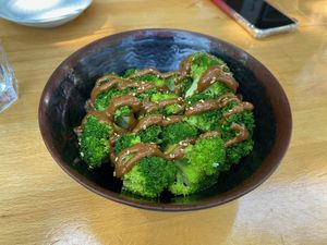 Goma-ae with Broccoli Florets at Cha-Ya in San Francisco