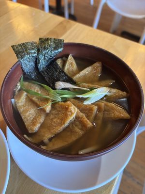Kitsune soup with udon  at Cha-Ya in San Francisco