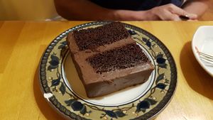 Chocolate cake at Cha-Ya in San Francisco