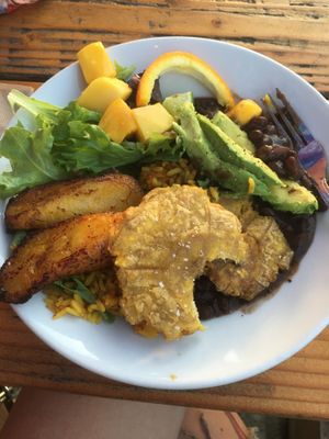 Portland bowl. (I ate what is missing) at El Cubo de Cuba in Portland