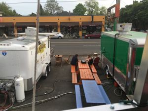 Back patio
 at El Cubo de Cuba in Portland