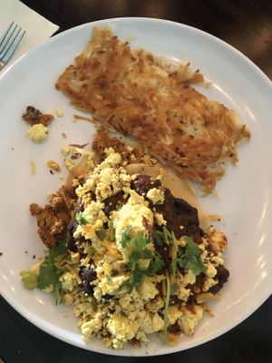 Vegan juevos rancheros  at Jam on Hawthorne in Portland