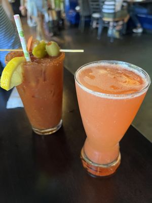 Blood Orange Mimosa and Bloody Mary  at Jam on Hawthorne in Portland
