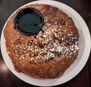 Fancy Oatmeal Chai Blueberry Pancakes at Jam on Hawthorne in Portland