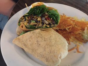 Breakfast burrito at Jam on Hawthorne in Portland