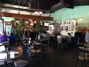 main large dining room inside. there's also another, smaller seating area closer to the entrance. at Jam on Hawthorne in Portland