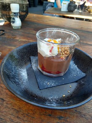 Vegan chocolademouse at Zilte Zoen in Schoorl