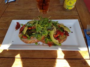 Total vegan sandwich at Zilte Zoen in Schoorl