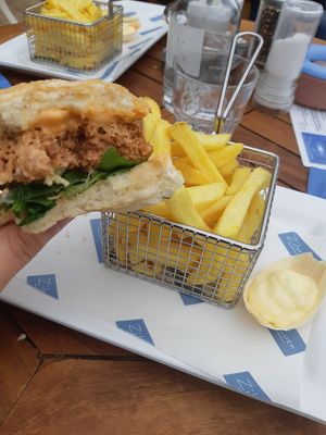 The Beyond meat burger at Zilte Zoen in Schoorl