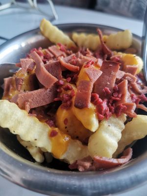 Loaded fries at Comet 984 in Playa Del Carmen