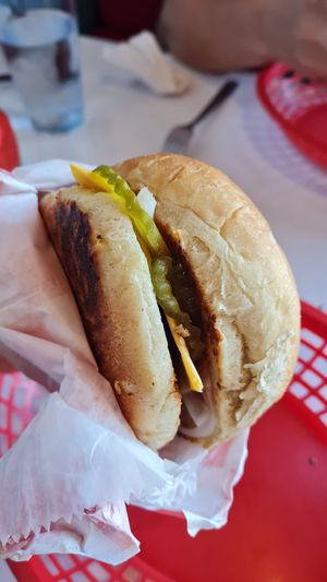 Cheeseburger at Comet 984 in Playa Del Carmen