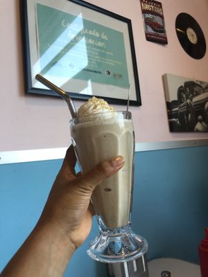 Vanilla milkshake  at Comet 984 in Playa Del Carmen