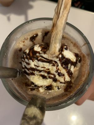 Chocolate milkshake   at Comet 984 in Playa Del Carmen