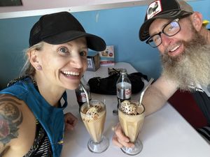 Snickers Milkshake! Wow!!!  at Comet 984 in Playa Del Carmen