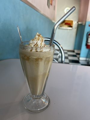 Peanut Butter Shake was amazing!   at Comet 984 in Playa Del Carmen
