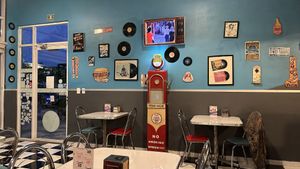 Diner vibes  at Comet 984 in Playa Del Carmen