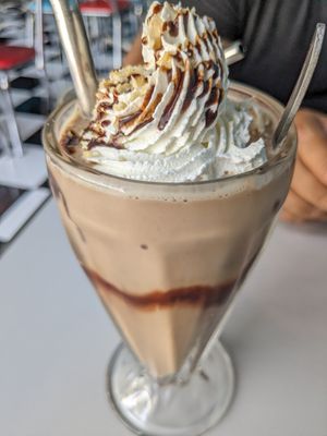 Snickers milkshake at Comet 984 in Playa Del Carmen