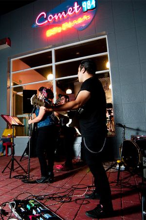 comet 984 n' Malix cats ! at Comet 984 in Playa Del Carmen