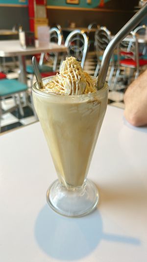 peanut butter milkshake  at Comet 984 in Playa Del Carmen