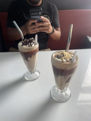 YOU HAVE TO HAVE THE SNICKERS MILKSHAKEE  at Comet 984 in Playa Del Carmen