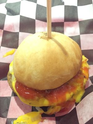 cheeseburger  at Comet 984 in Playa Del Carmen