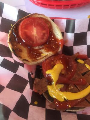 bbq burger  at Comet 984 in Playa Del Carmen