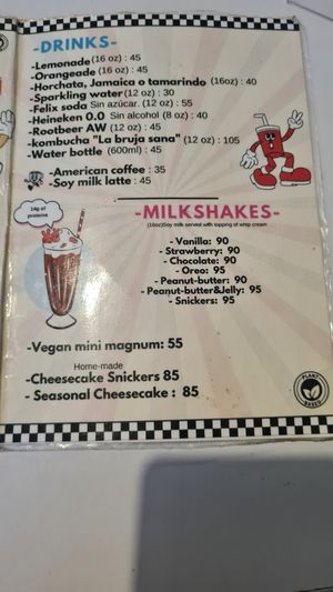 Menu (01/2025) at Comet 984 in Playa Del Carmen