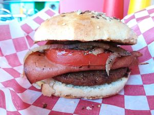 BBQ Burger at Comet 984 in Playa Del Carmen