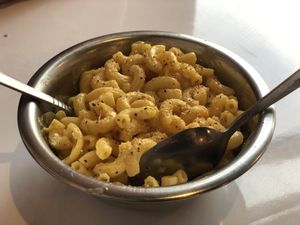 Bad tasting mac & cheese  at Comet 984 in Playa Del Carmen