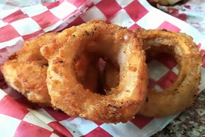 Onions Rings at Comet 984 in Playa Del Carmen