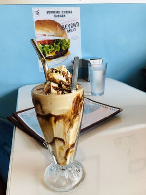 Snickers milkshake  at Comet 984 in Playa Del Carmen