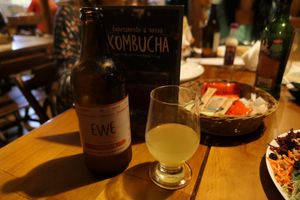 kombucha at Cravo e Canela in Alto Paraiso
