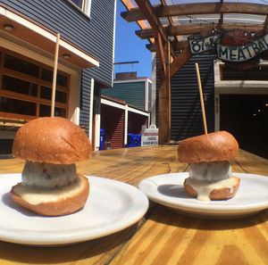 vegan meatball sliders at 24th Pizza & Meatballs in Portland