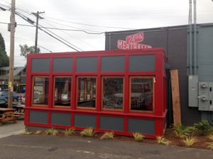 outside 24th & Meatballs at 24th Pizza & Meatballs in Portland