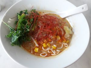 ramen special at Pomegranate Cafe in Los Angeles