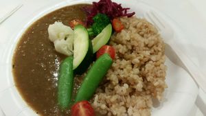 summer curry at Pomegranate Cafe in Los Angeles