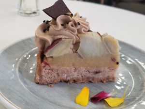 Sweet potato pie at Pomegranate Cafe in Los Angeles