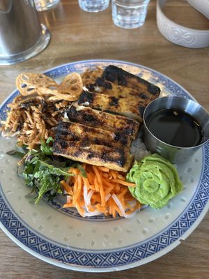 Broken rice tofu steak. Fantastic    at GOODdays in Brunswick