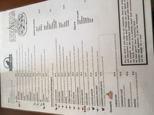 Vegan menu options  at Glodny Wilk in Bialystok