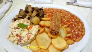 Vegan all day breakfast.  at Cafe 50 in Yeovil