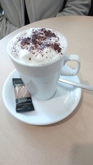 Vegan Hot Chocolate ( Large ) at Cafe 50 in Yeovil
