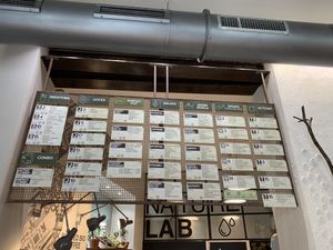 Lovely menu, very easy to see what’s vegan at V3RAW in Milan