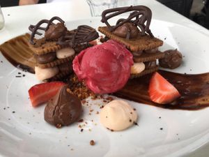 tiramisu vegan at Governors Bay Hotel in Christchurch