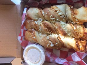 vegan small twisters at Pizza Bell in Elk Grove