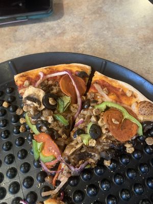 Vegan P.B. Supreme   at Pizza Bell in Elk Grove